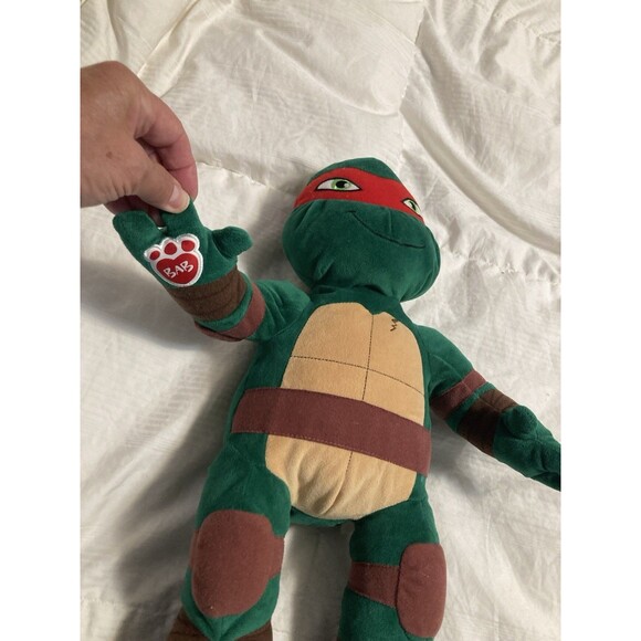 Build A Bear 2014 TMNT Raphael Plush Red Teenage Mutant Ninja Turtle BAB - Picture 2 of 6